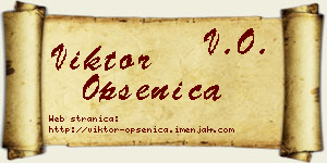 Viktor Opsenica vizit kartica